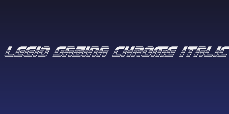 Legio Sabina Chrome Italic Social Header