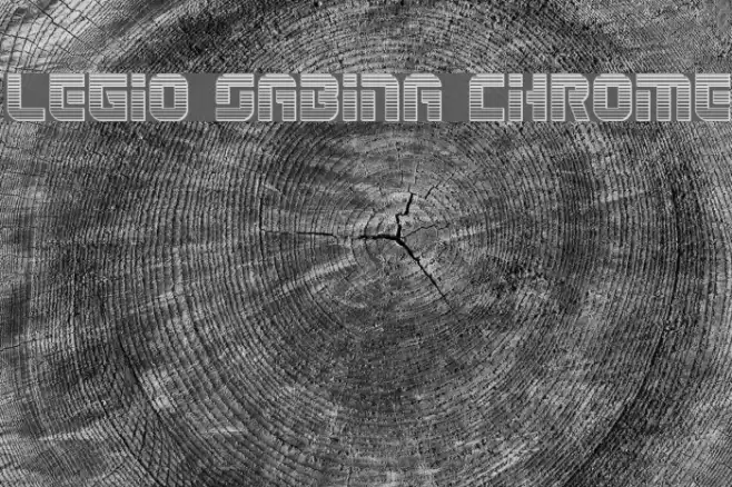 Legio Sabina Chrome Font examples