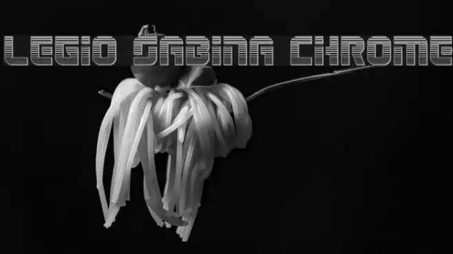 Legio Sabina Chrome Font examples