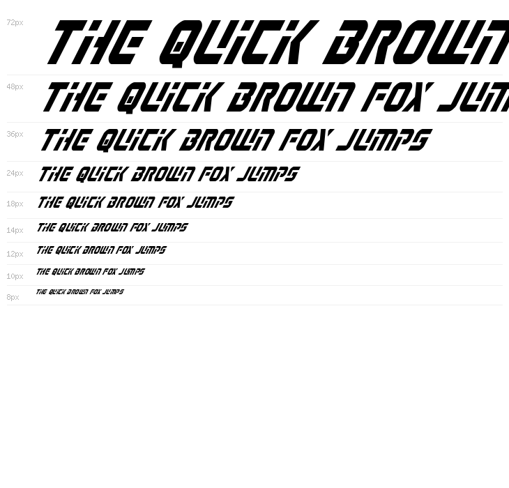 Legio Sabina Condensed Italic Waterfall