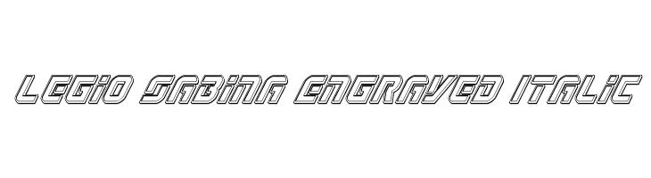 Legio Sabina Engraved Italic  font caratteri gratis
