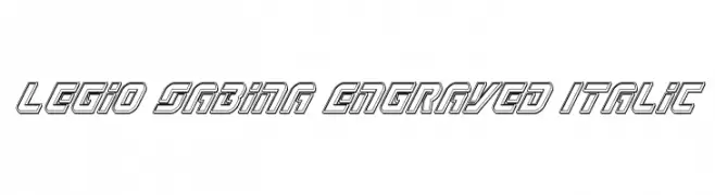 Legio Sabina Engraved Italic 