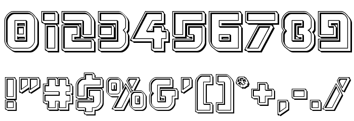 Legio Sabina Engraved Font OTHER CHARS