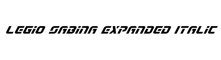 Legio Sabina Expanded Italic  免费字体下载