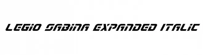 Legio Sabina Expanded Italic  Скачать бесплатные шрифты