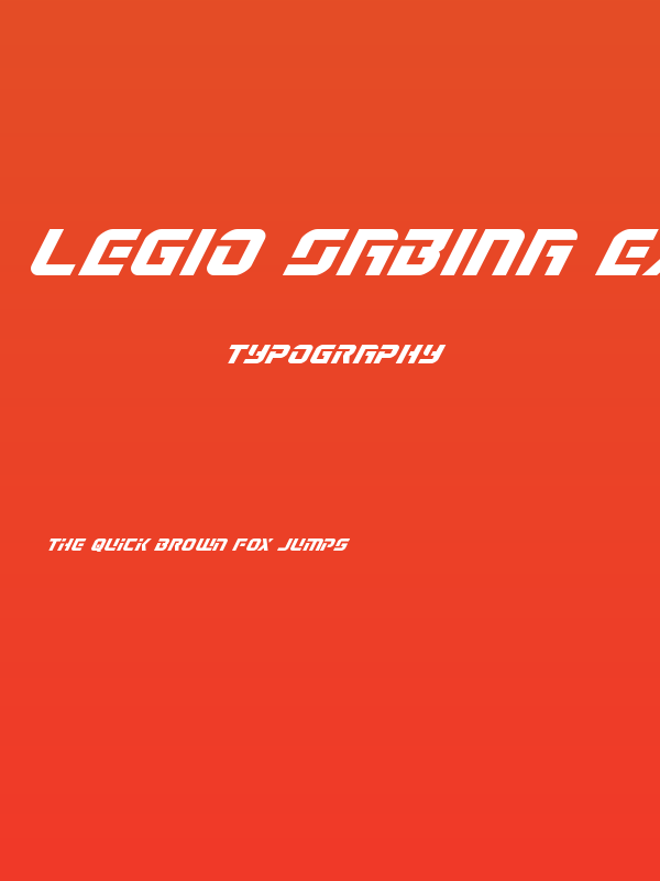 Legio Sabina Expanded Italic Poster