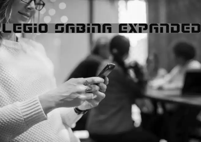 Legio Sabina Expanded Font examples