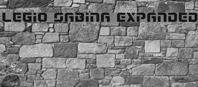 Legio Sabina Expanded Font examples