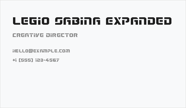 Legio Sabina Expanded Business Card