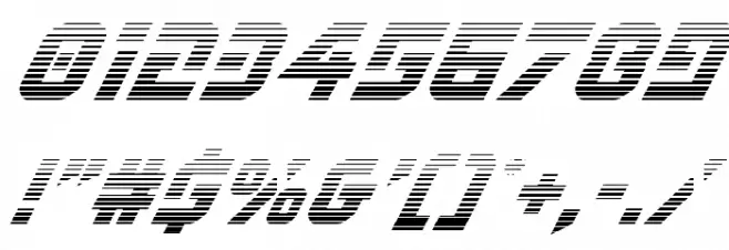 Legio Sabina Gradient Italic Font OTHER CHARS
