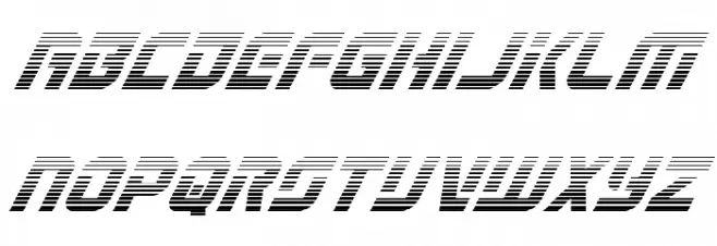 Legio Sabina Gradient Italic Fonte MAIÚSCULAS