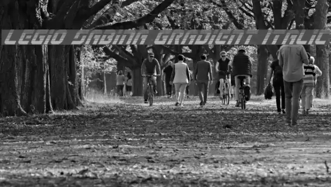 Legio Sabina Gradient Italic Font examples