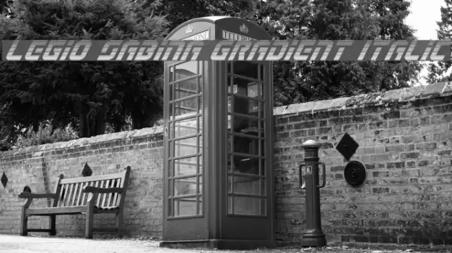 Legio Sabina Gradient Italic Font examples