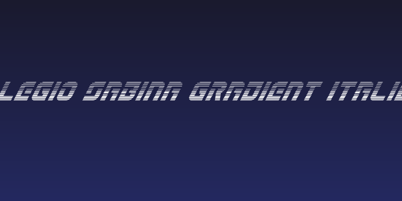 Legio Sabina Gradient Italic Social Header