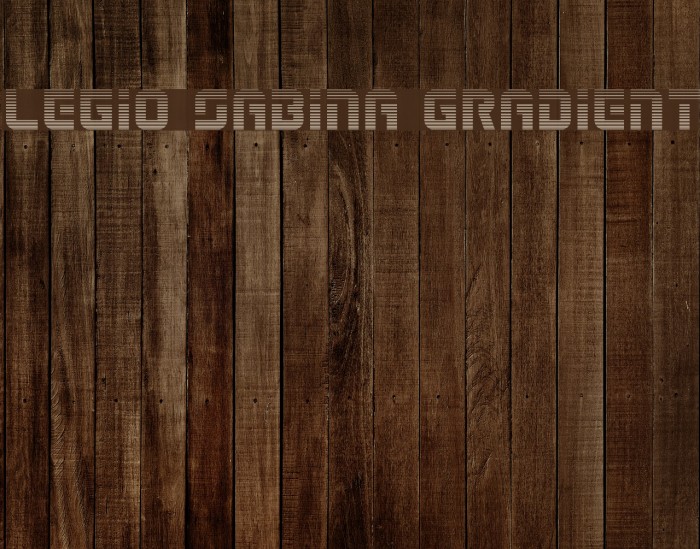 Legio Sabina Gradient Font examples