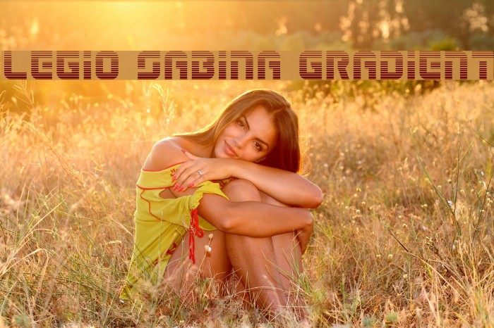 Legio Sabina Gradient Font examples