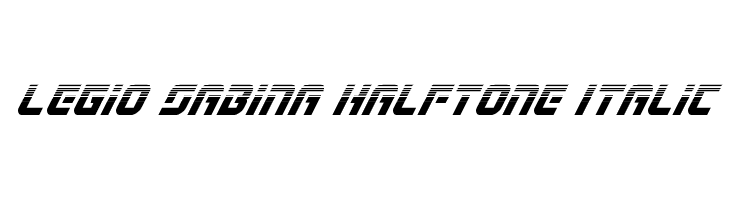 Legio Sabina Halftone Italic لخطوط تنزيل