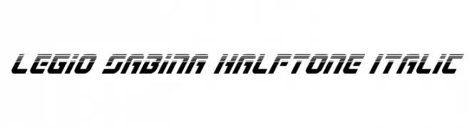 Legio Sabina Halftone Italic  Скачать бесплатные шрифты