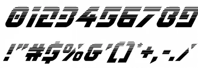 Legio Sabina Halftone Italic Font OTHER CHARS