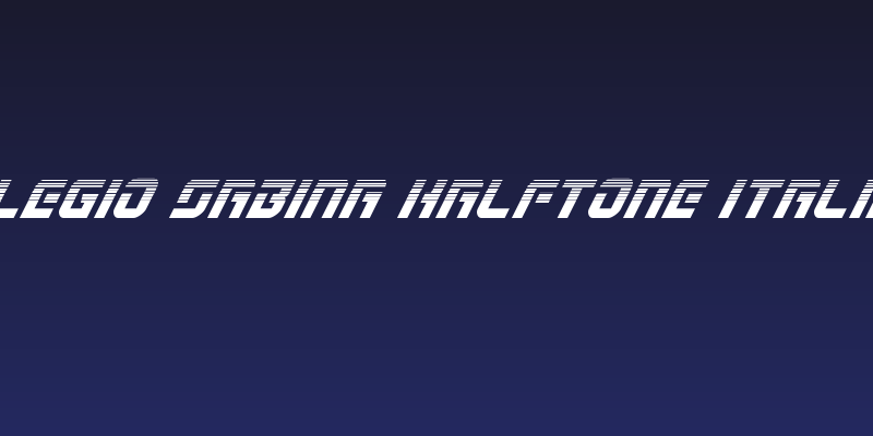 Legio Sabina Halftone Italic Social Header