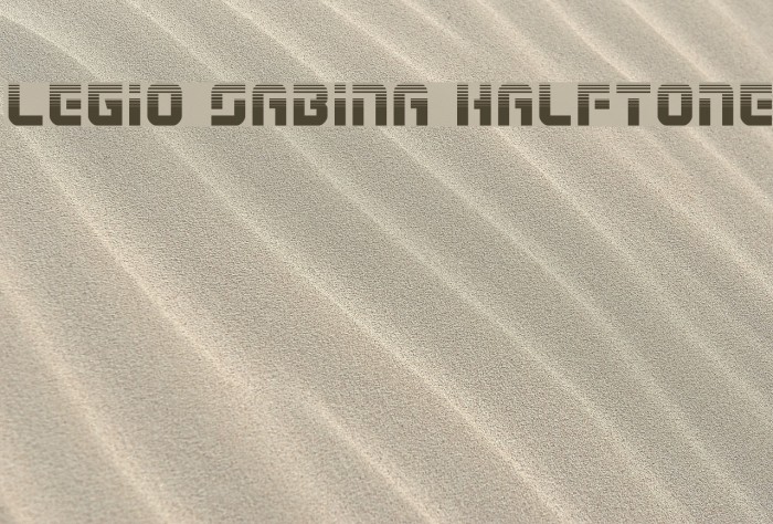 Legio Sabina Halftone Font examples
