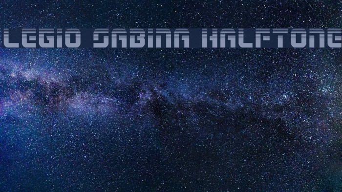 Legio Sabina Halftone Font examples