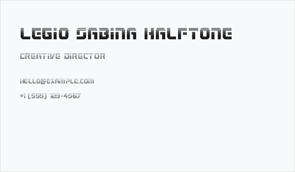 Legio Sabina Halftone Business Card
