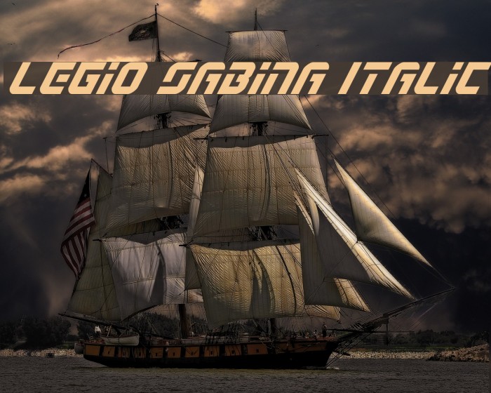 Legio Sabina Italic Font examples