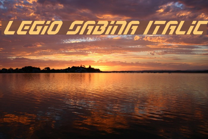 Legio Sabina Italic Font examples