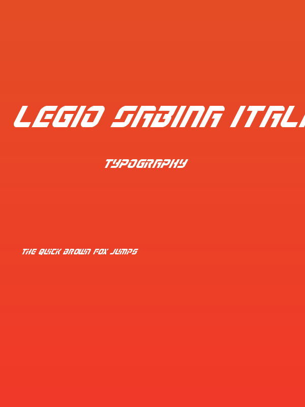 Legio Sabina Italic Poster