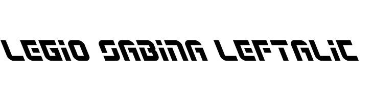 Legio Sabina Leftalic  font caratteri gratis
