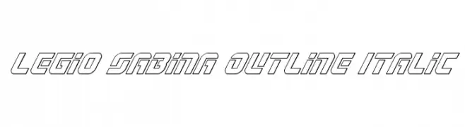 Legio Sabina Outline Italic  Скачать бесплатные шрифты