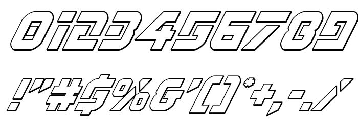 Legio Sabina Outline Italic Font OTHER CHARS