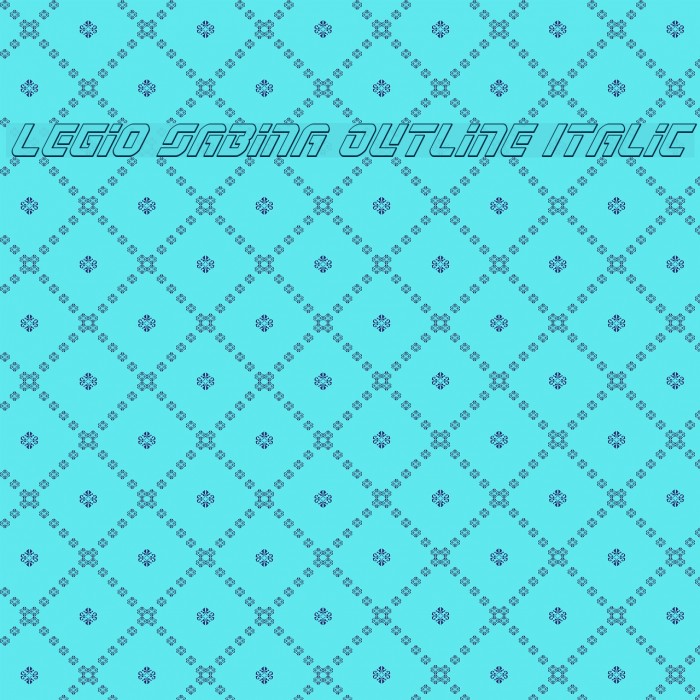 Legio Sabina Outline Italic Font examples