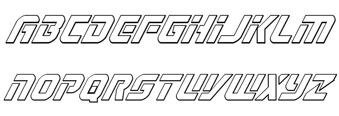 Legio Sabina Outline Italic Font LOWERCASE