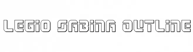 Legio Sabina Outline  フリーフォントのダウンロード