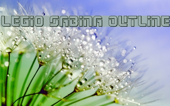 Legio Sabina Outline Font examples