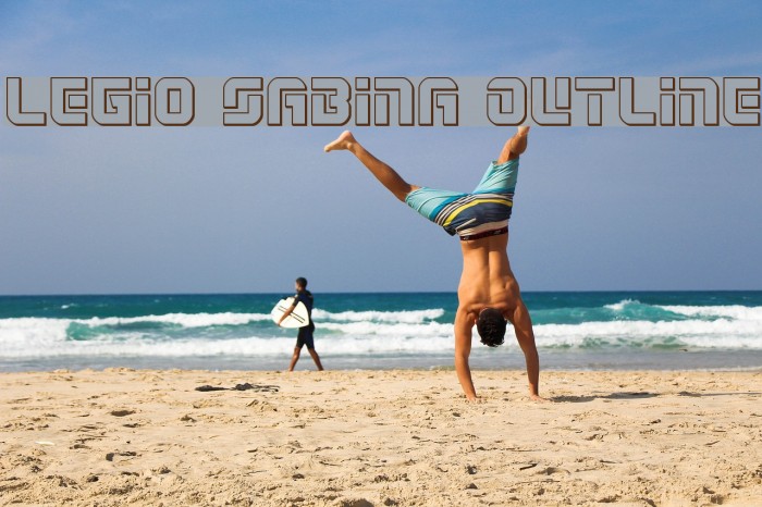 Legio Sabina Outline Font examples