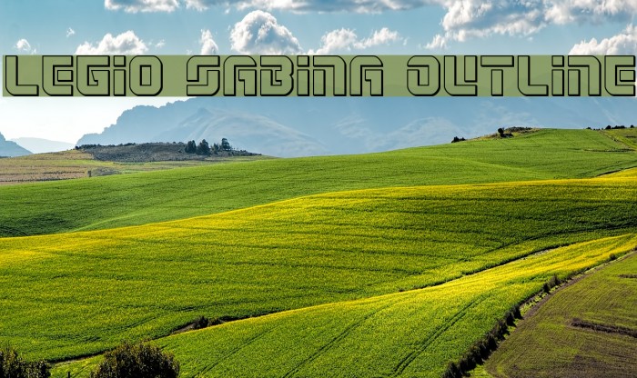 Legio Sabina Outline Font examples