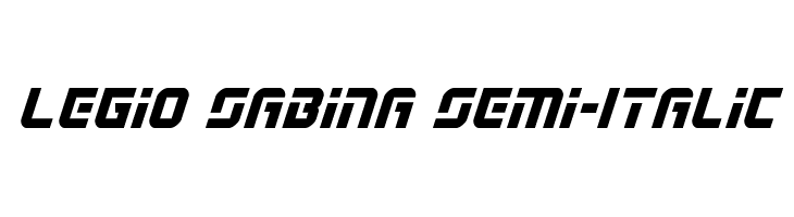 Legio Sabina Semi-Italic  免费字体下载