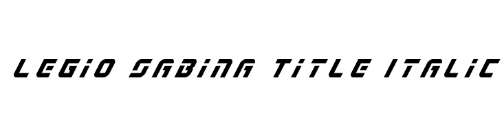 Legio Sabina Title Italic  免费字体下载