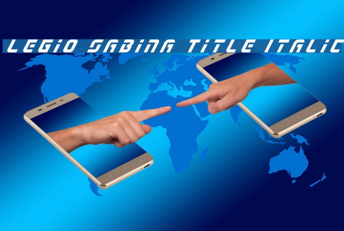 Legio Sabina Title Italic Font examples