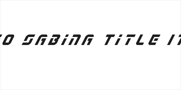 Legio Sabina Title Italic Logo