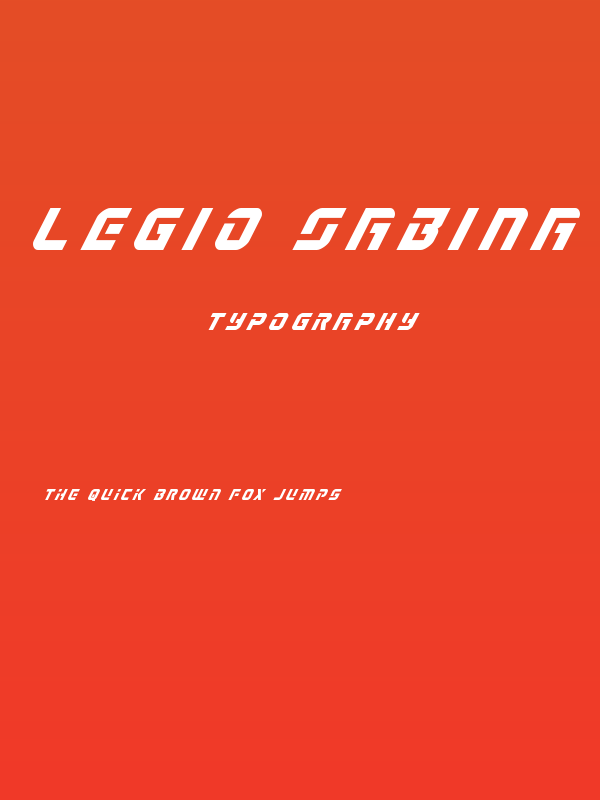 Legio Sabina Title Italic Poster