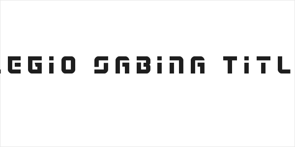 Legio Sabina Title Logo