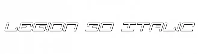 Legion 3D Italic 