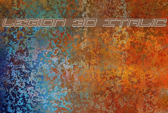 Legion 3D Italic Example 1