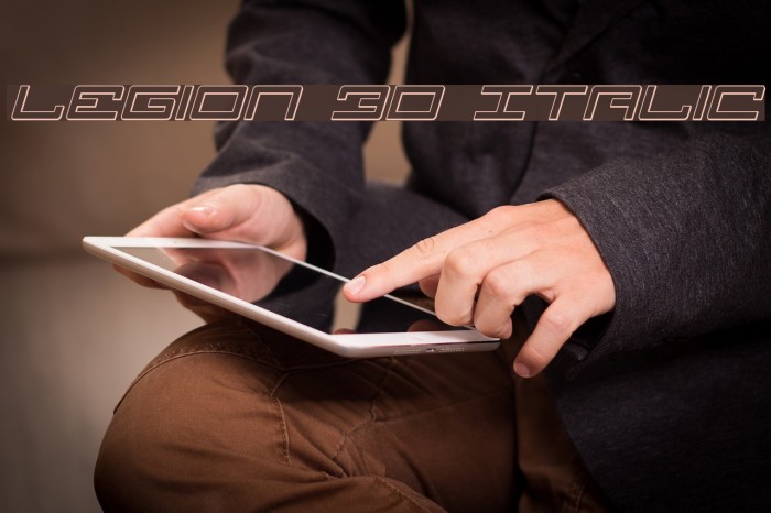 Legion 3D Italic Example 3