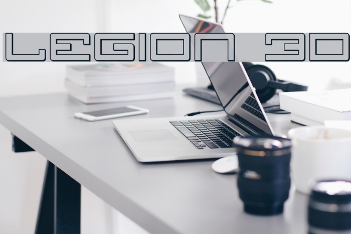 Legion 3D Font examples