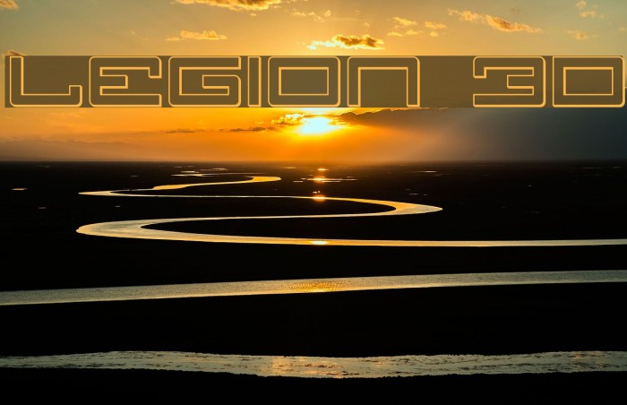 Legion 3D Font examples